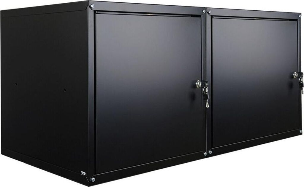 Mega Deal | 2x Schließfachwürfel Cubic XL | HxBxT 45x45x45 cm | Schwarz