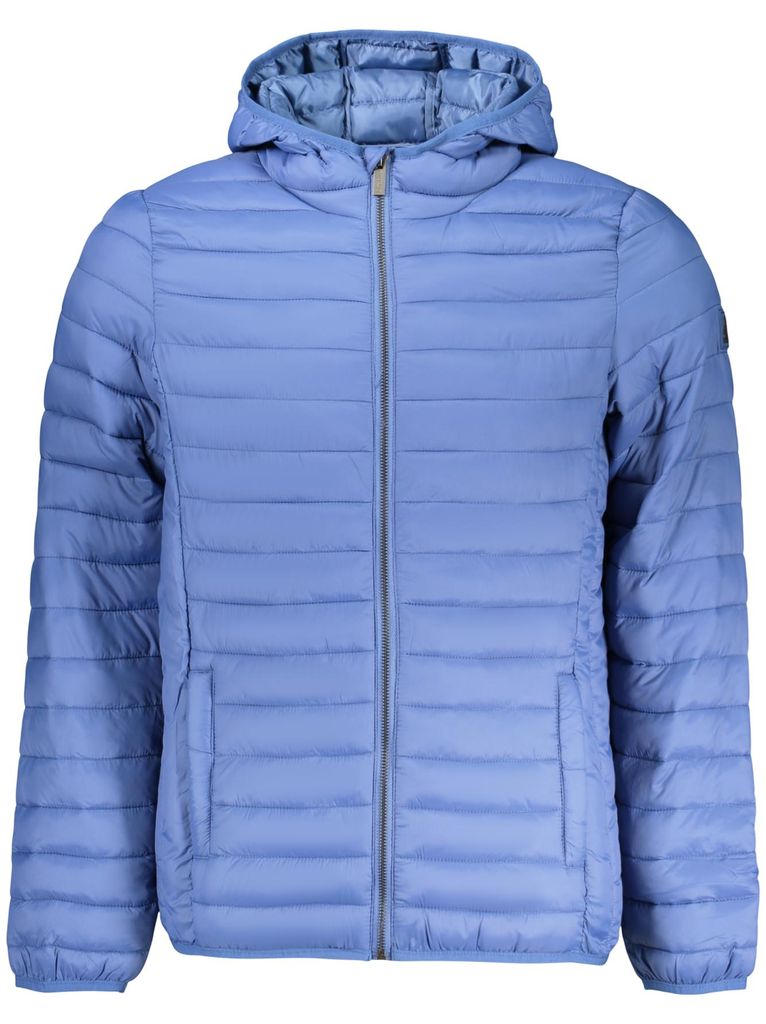 Blaue Herrenjacke mit Kapuze - Leicht & Funktional mit Taschen