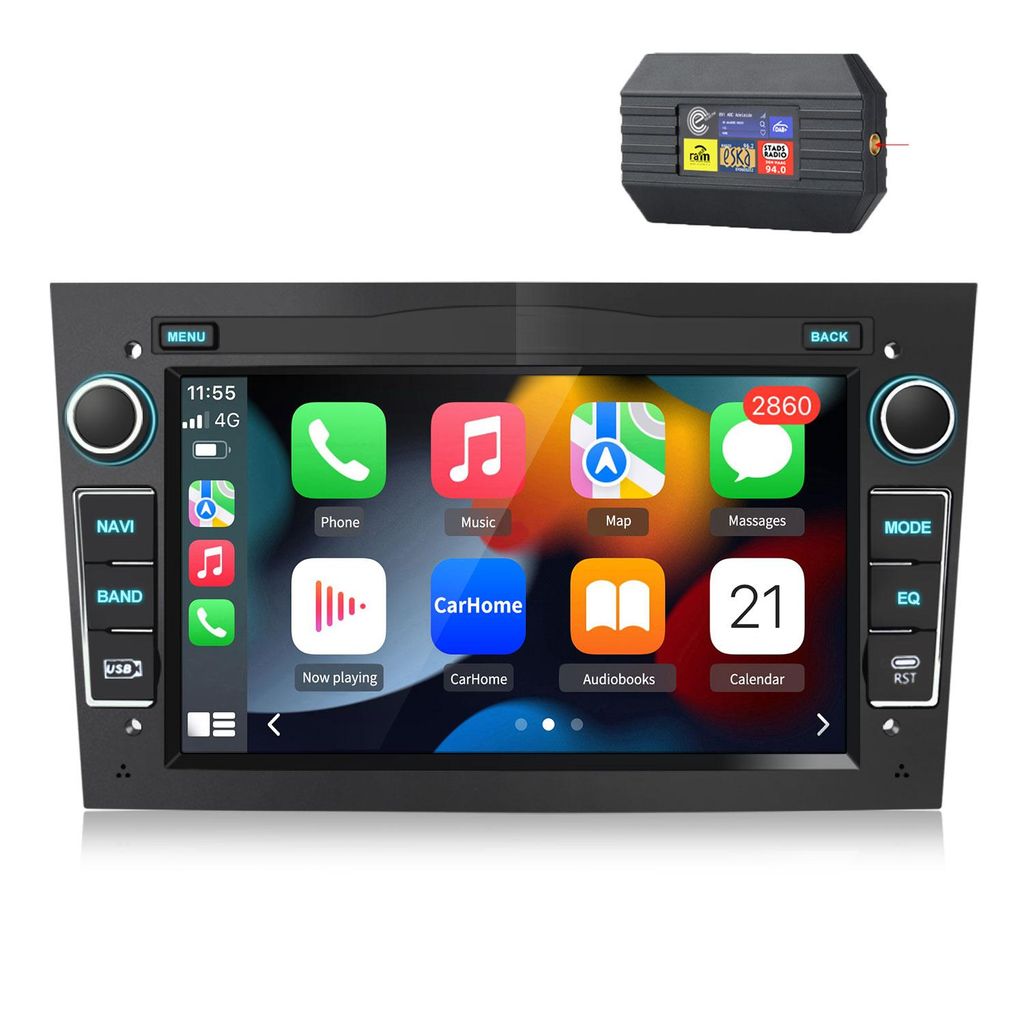 64GB Autoradio CarPlay Für Opel Astra H Corsa C D Zafira B GPS Navi Android Auto WIFI FM Mit DAB+
