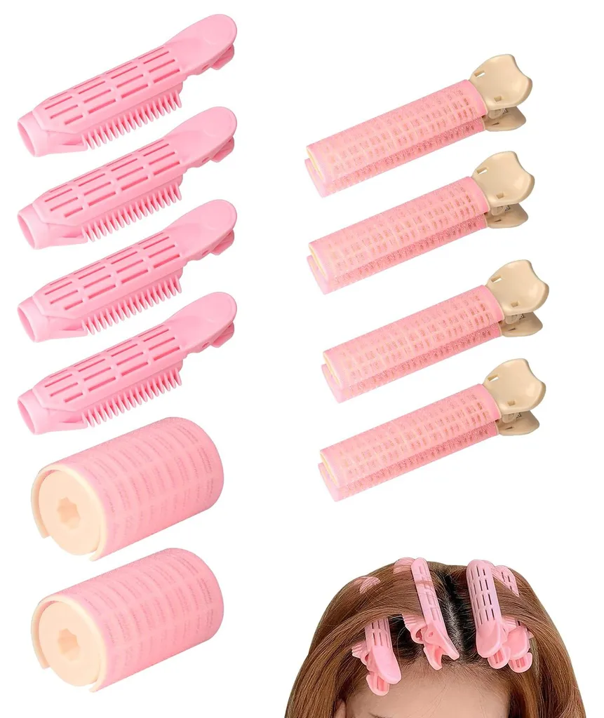 Bigoudis à Pince Volumateurs pour Femme - Accessoires Coiffure Lot 10