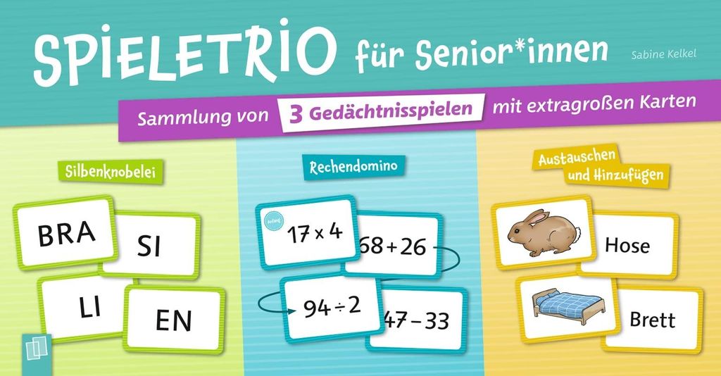 Spieletrio für Senioren und Seniorinnen Produktbild 