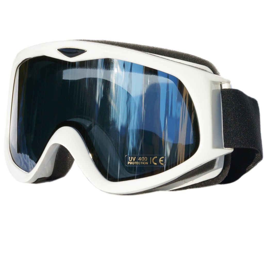 Schutzbrille Skibrille Snowboardbrille Ski goggles Silber Scheibe Antifog Brlle 