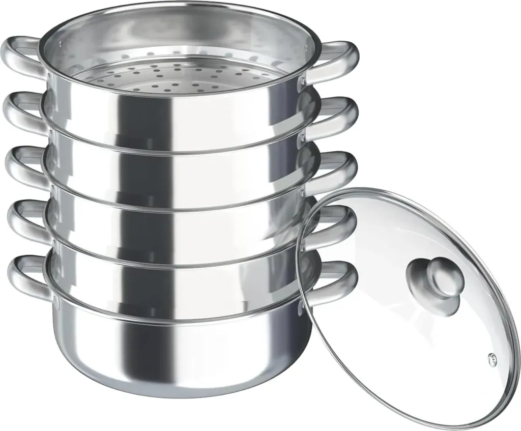 Vaporetto Acciaio 30cm 5 Piani Induzione Professionale | Store