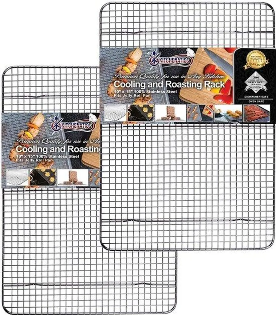 Grille de cuisson 30x43 cm inox pour des frites et poulets rôtis croustillants