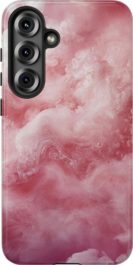 Wolkentraum in Rosa und Weiß – Hülle Kompatibel mit Samsung Galaxy S25 Plus