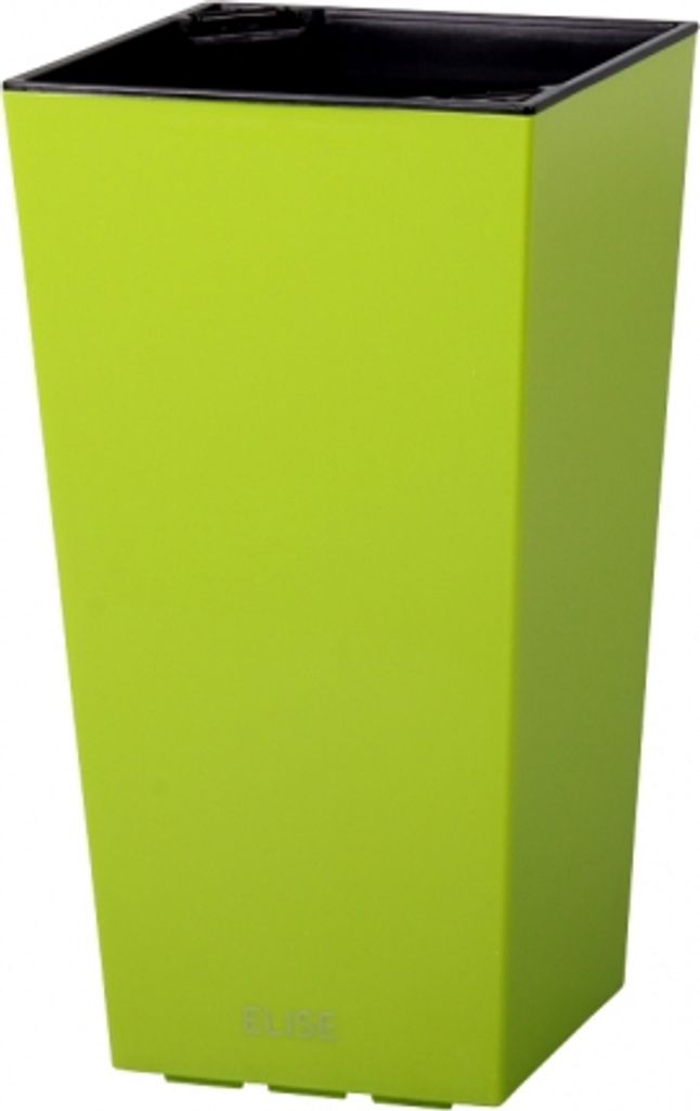 Couvercle pour pot de fleurs ELISE plastique vert brillant Image du produit 