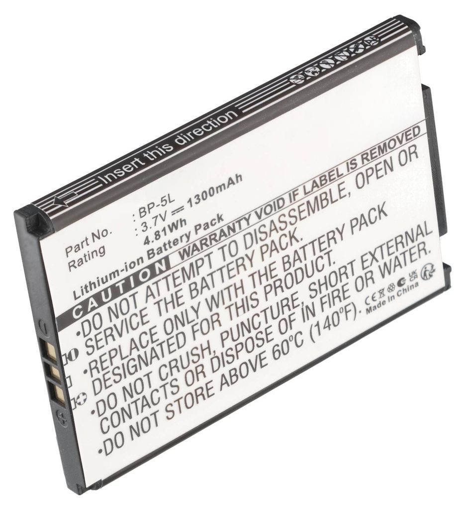 Batería AccuCell compatible con el Nokia N92, modelo BP-5L Imagen del producto 
