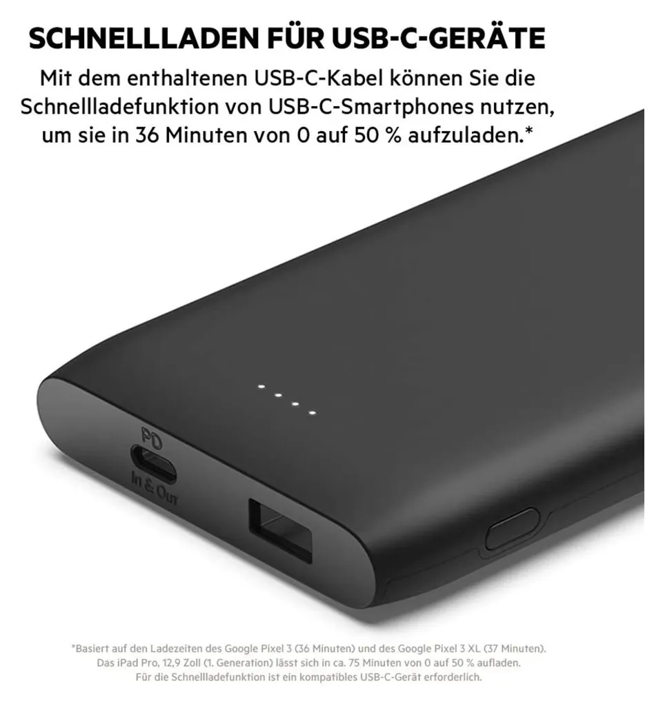 Batterie Externe 20000mAh Charge Rapide USB-C pour MacBook et iPhone - 13