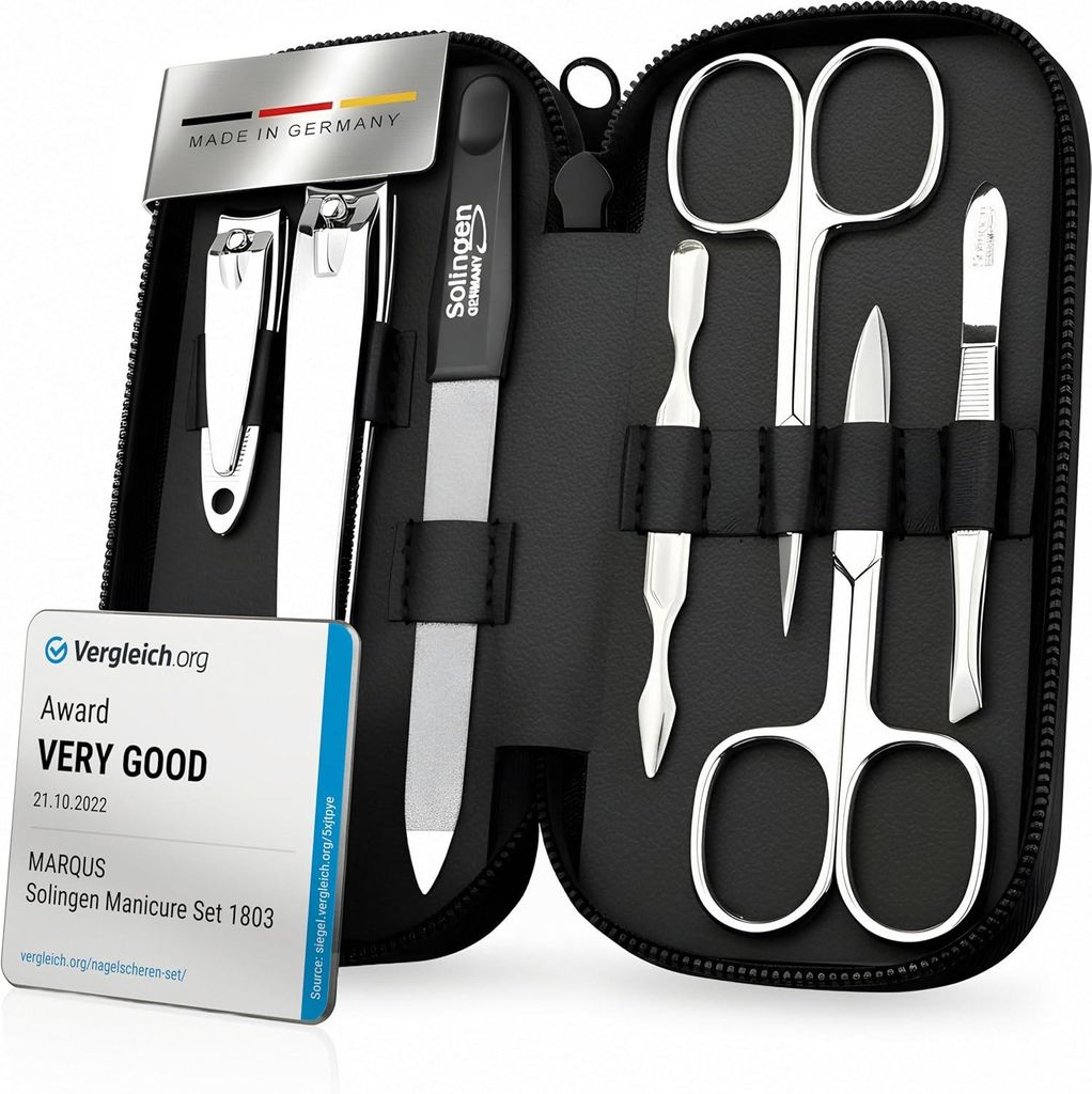 marQus Maniküre-Set 7-teilig – Echtleder-Etui, Solingen – Produktbild 
