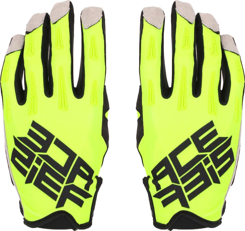 Motocross Enduro Handschuhe ACERBIS MX X-H Genehmigt Fluo Grün Schwarz größe XL