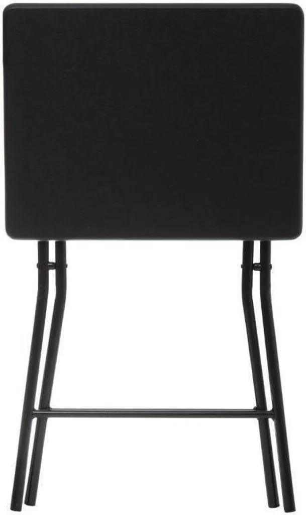 Table d'appoint pliante noire pour studio et petit espace intérieur