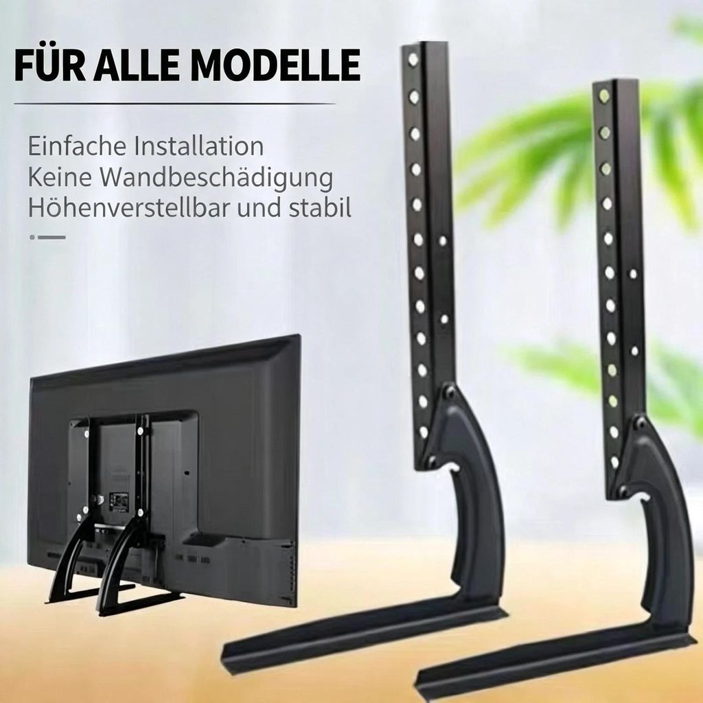 TV STANDFUß TV STÄNDER UNIVERSAL HÖHENVERSTELLBAR FÜR 37-75 Produktbild 