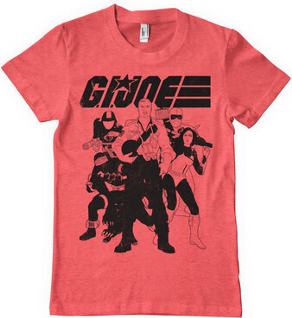 G.I. Joe Characters T-Shirt - X-Large - RedHeather