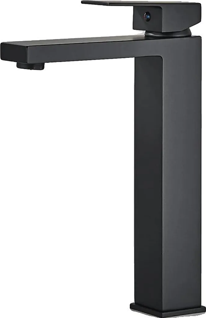 Rubinetto Bagno Nero Lucido Acciaio Inox - Design Elegante e Moderno