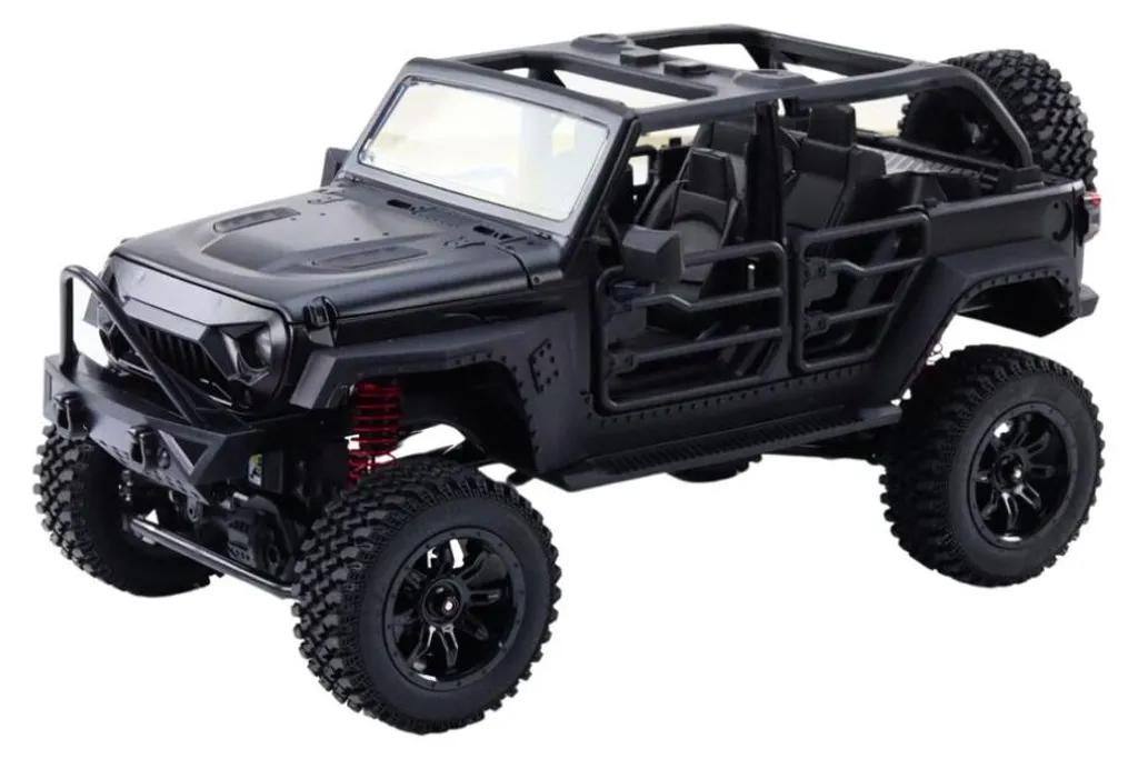 Voiture télécommandée incassable RC 4X4 noire pour terrains difficiles - 2