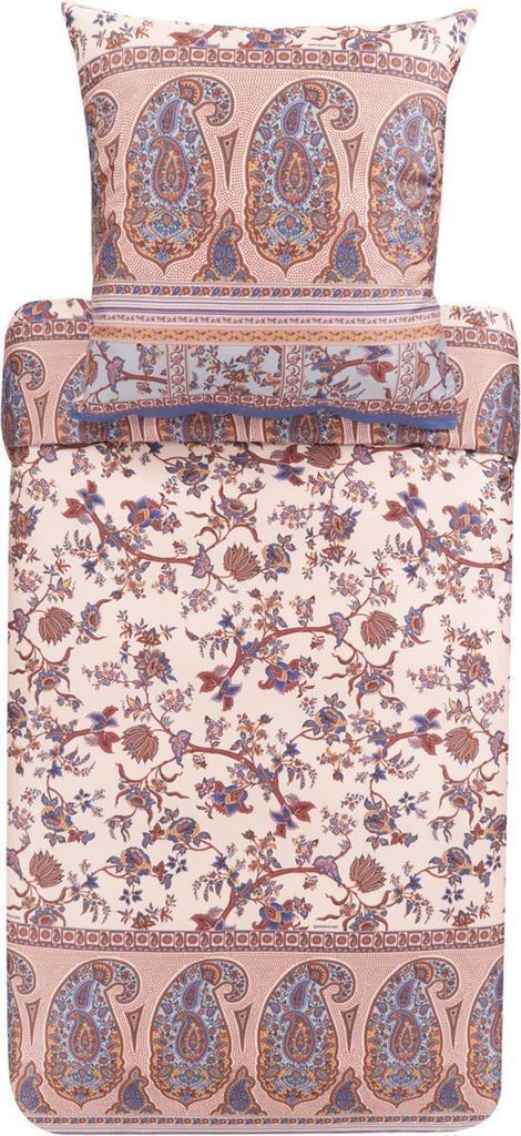 Bassetti Mako-Satin Bettwäsche-Garnitur Genova Farbe Beige-41 Größe 200x200 + 2x 80x80 100% Baumwolle
