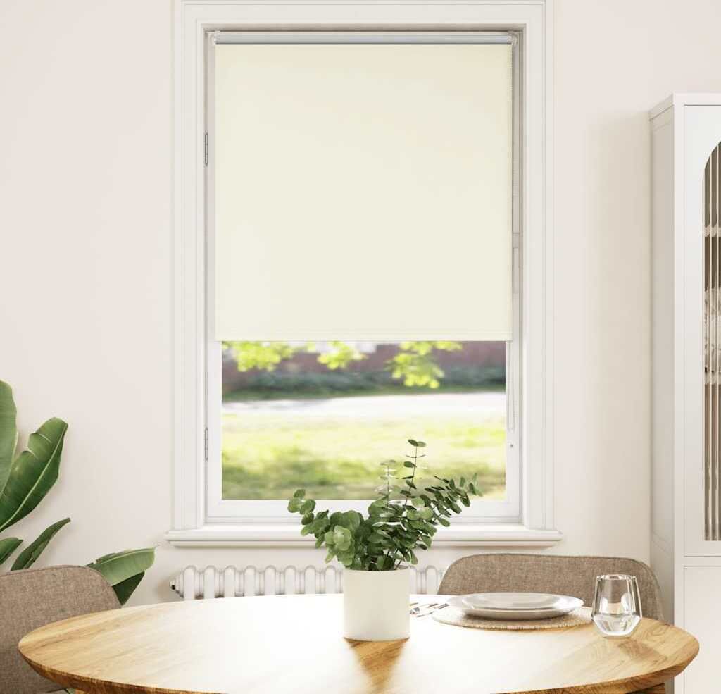 CLORIS Verdunkelungsrollo Cremeweiß 75x130cm Stoffbreite 70,7 cm - Rollos 4011617