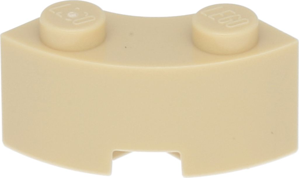 4x Lego Brunnen Stein 2x2x1 beige gebogen Makkaroni rund Ecke 3063b 85080