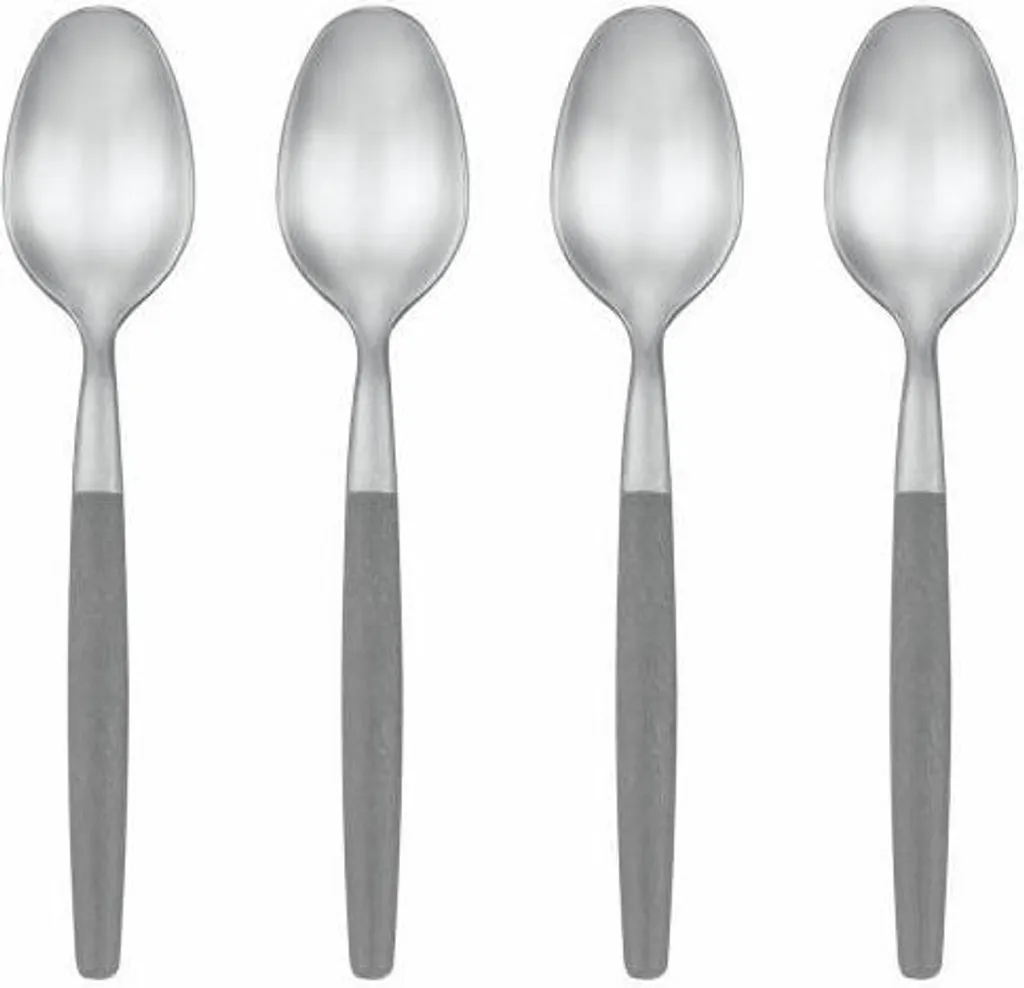 Blomus Maxime Set 4 Cucchiaini Espresso Sharkskin 11cm - Acciaio e POM