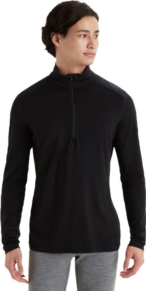 ICEBREAKER Men Merino 200 Oasis LS Half Zip BLACK BLACK XXL