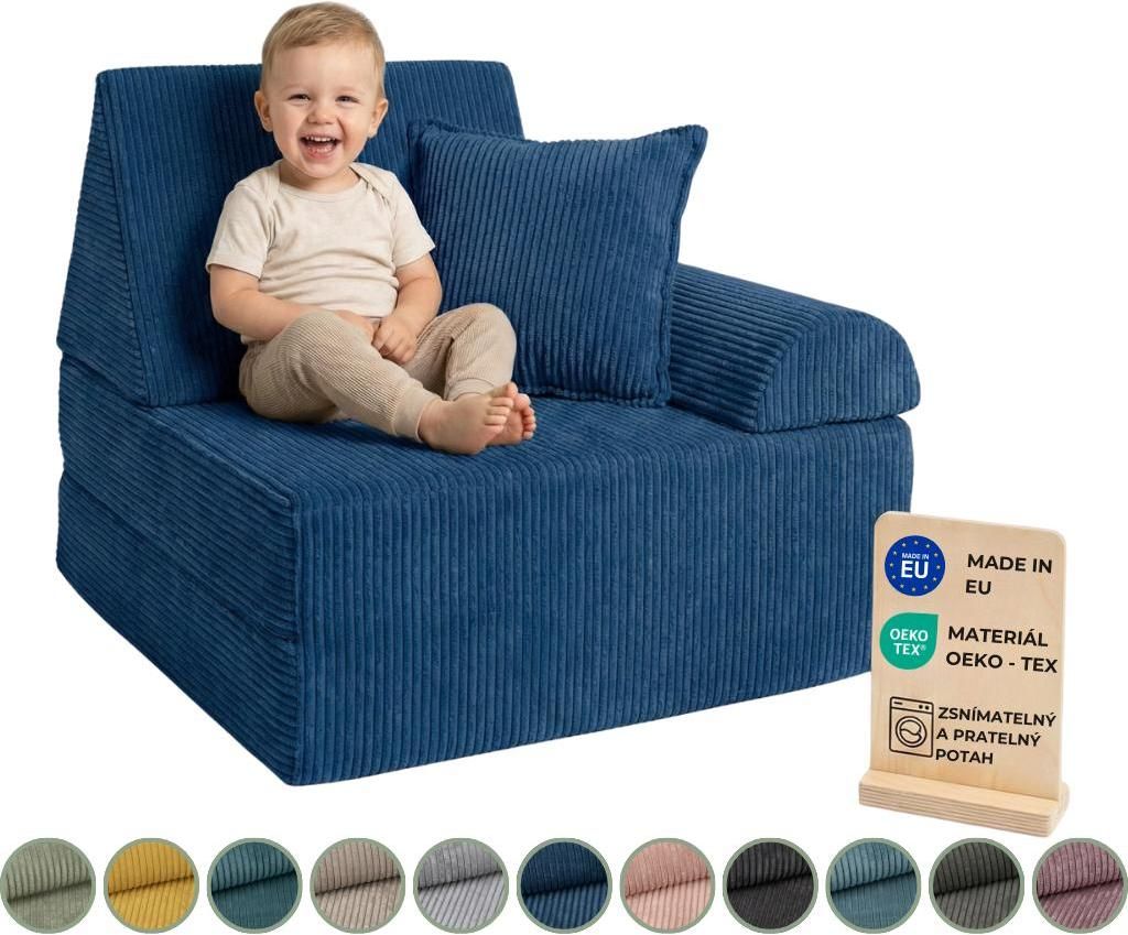 Pillows24 – Hrací pohovka pro děti z manšestru | Dětské Obrázek produktu 