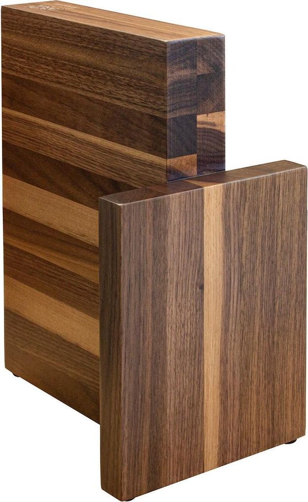 Artelegno - Magnetischer Messerblock (6 Schlitze, Walnussholz), Farbe braun