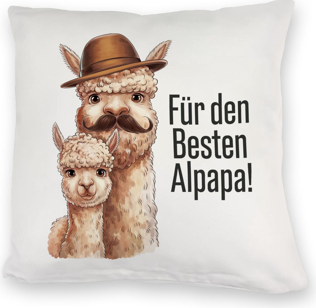 Für den besten ALPAPA! Kuschelkissen - Alpaka Papa