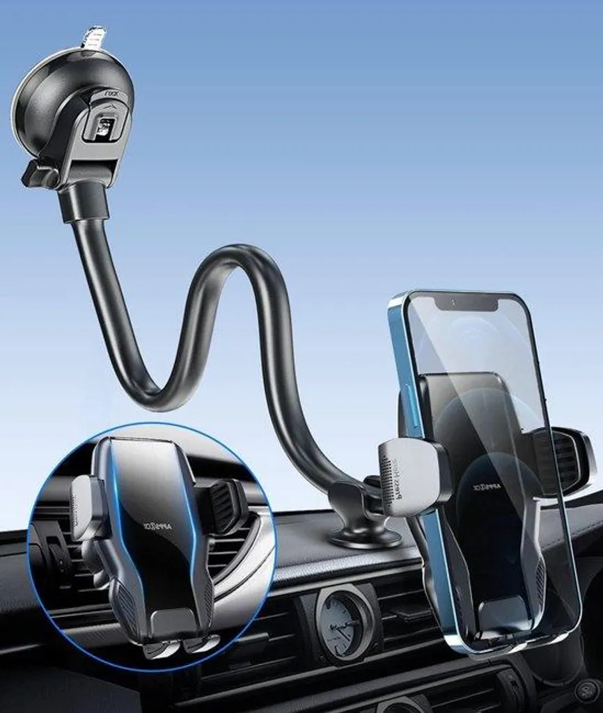 Support voiture pour mobile idéal GPS avec ventouse et bras modulable
