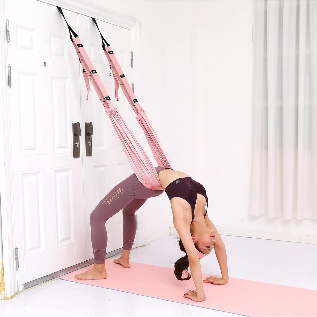 Beinstrecker-Gurt, Rückbeugen-Trainingsgürtel mit Türanker, Flexibilitätstrainer, Dehnausrüstung, Assist-Stretch-Gurt für Fitness,Aerial Yoga...