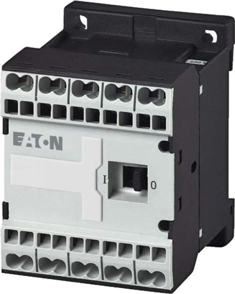 Contacteur triphasé Eaton 4kW AC-3 400V avec raccordement à ressort C