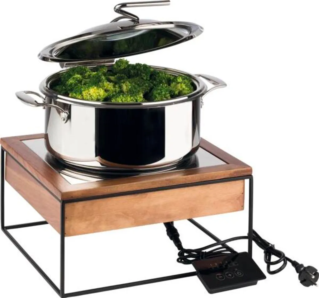 Chafing Dish Inox APS 12330 Set Complet avec Bac Gastronorme et Support