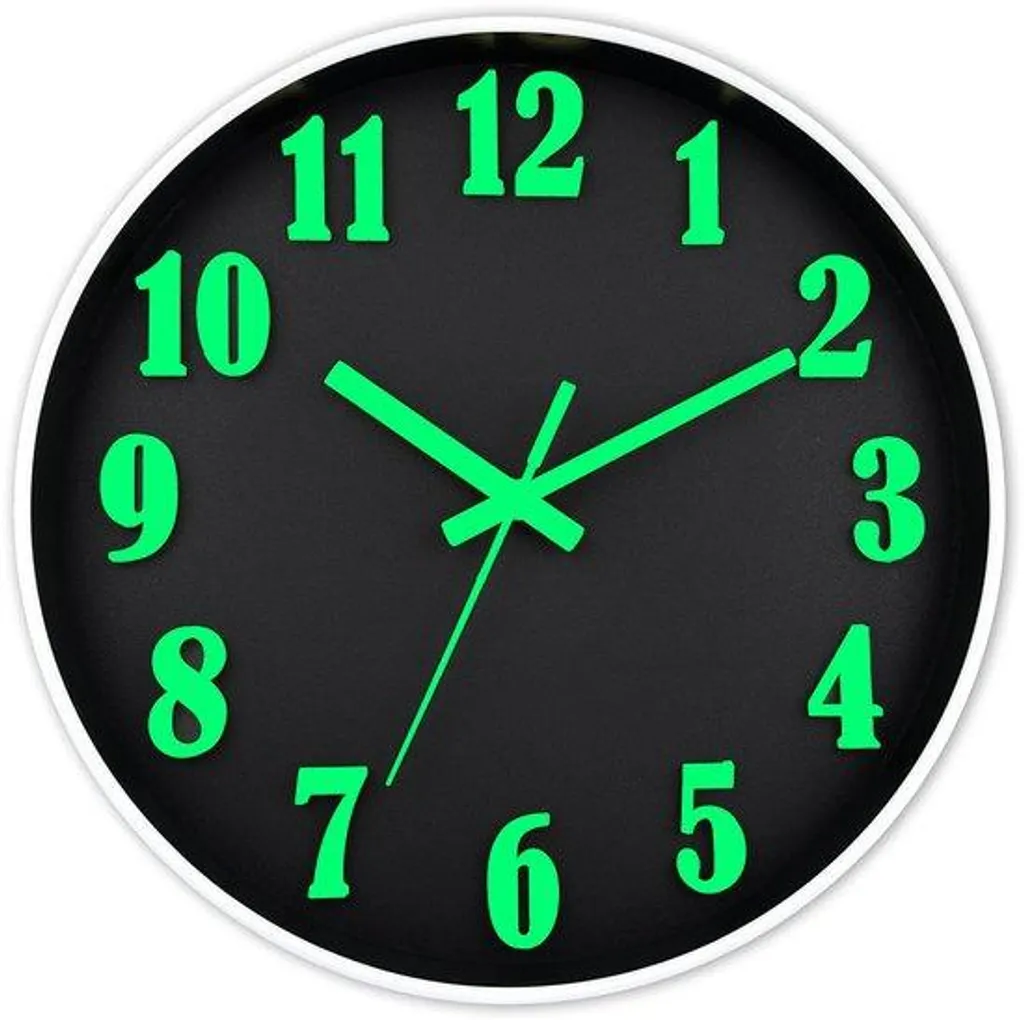 Horloge murale lumineuse en verre design contemporain 30cm pour salon