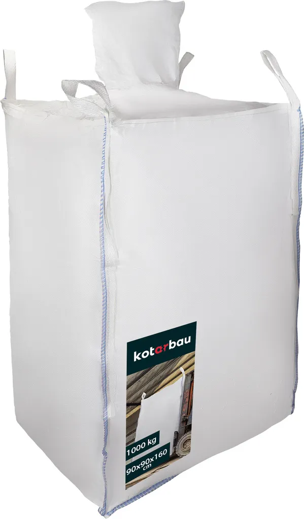 KOTARBAU Big Bag 90x90x160cm 1000kg Sacco Macerie Professionale PP