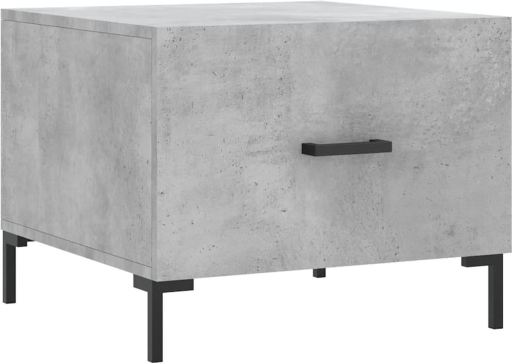 vidaXL Couchtisch Betongrau 50x50x40 cm Holzwerkstoff