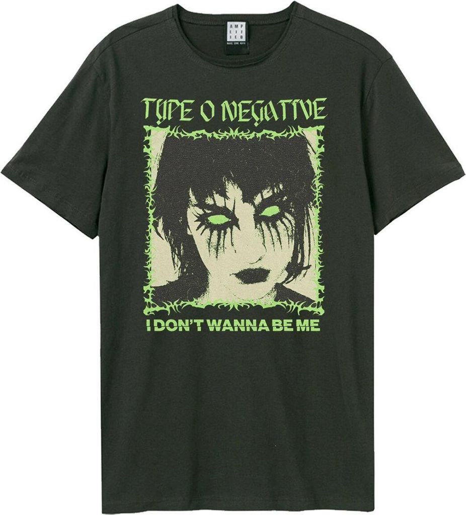 Amplified - "I Don ́t Wanna Be Me" T-Shirt für Herren/Damen Uni GD1043 (XS) (Holzkohle)