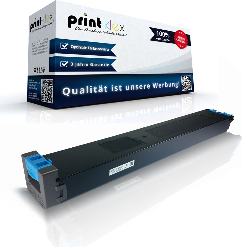 Kompatible Tonerkartusche Cyan MX-51GTCA für Sharp - 18.000 Produktbild 