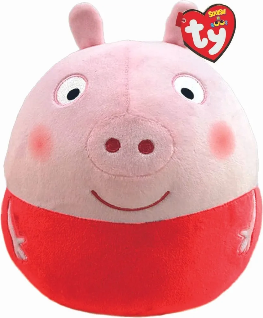 Peluche Ty Beanie Boo Peppa Pig 31 cm - Doudou Doux pour Enfant Officiel
