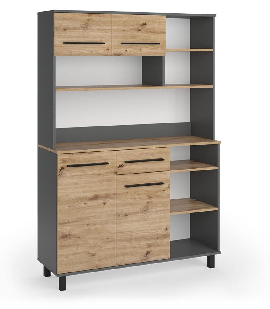 Küchenbuffet Vicco Pure Artisan-Eiche/Anthrazit 120.2 x 40.5 cm, Model 59911