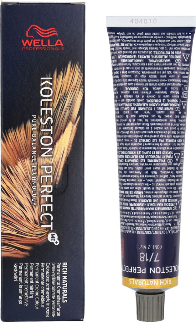 Wella Koleston Perfect Me+ Rich Naturals, Blond, 7/18, Produktbild 