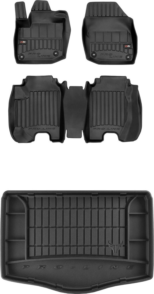 FROGUM Gummimatten Auto Fußmatten + Kofferraummatte für Honda Civic IX 2011-2016