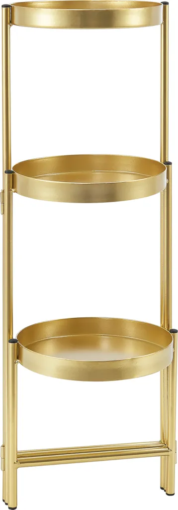 Support fleurs pliable Kallo 3 bacs métal laiton design modulable