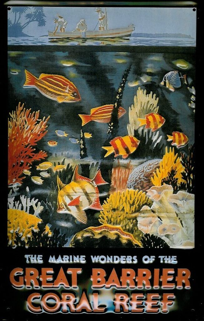 Blechschild Nostalgieschild Great Barrier Reef Australien Produktbild 