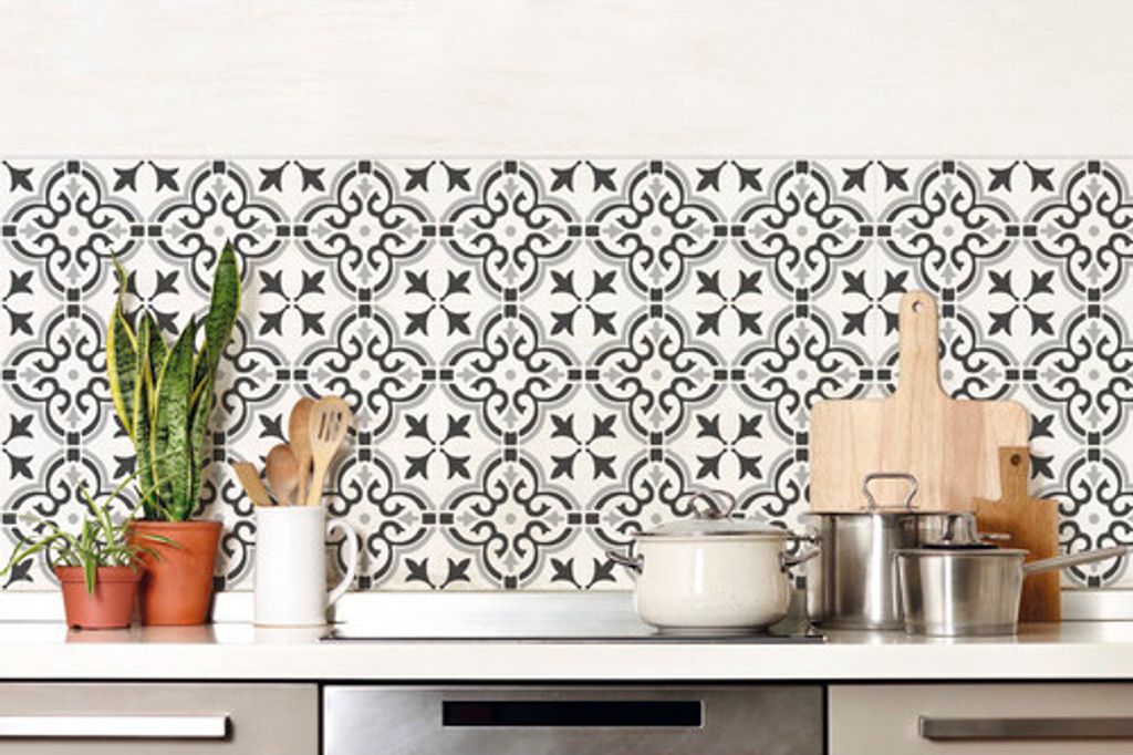 Wandbelag PVC Ceramics Floral Shapes 67,5 x 400 cm