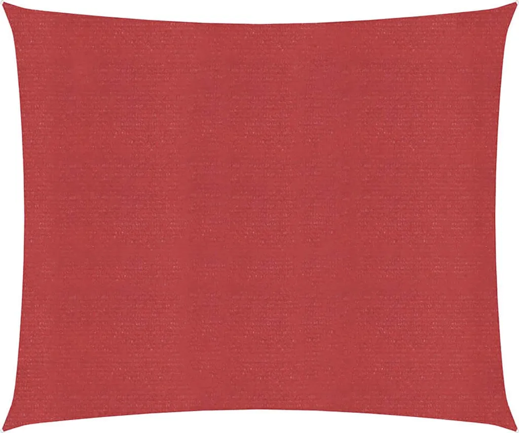 vidaXL Tenda da sole 160 g/m² rosso 6x6 m HDPE