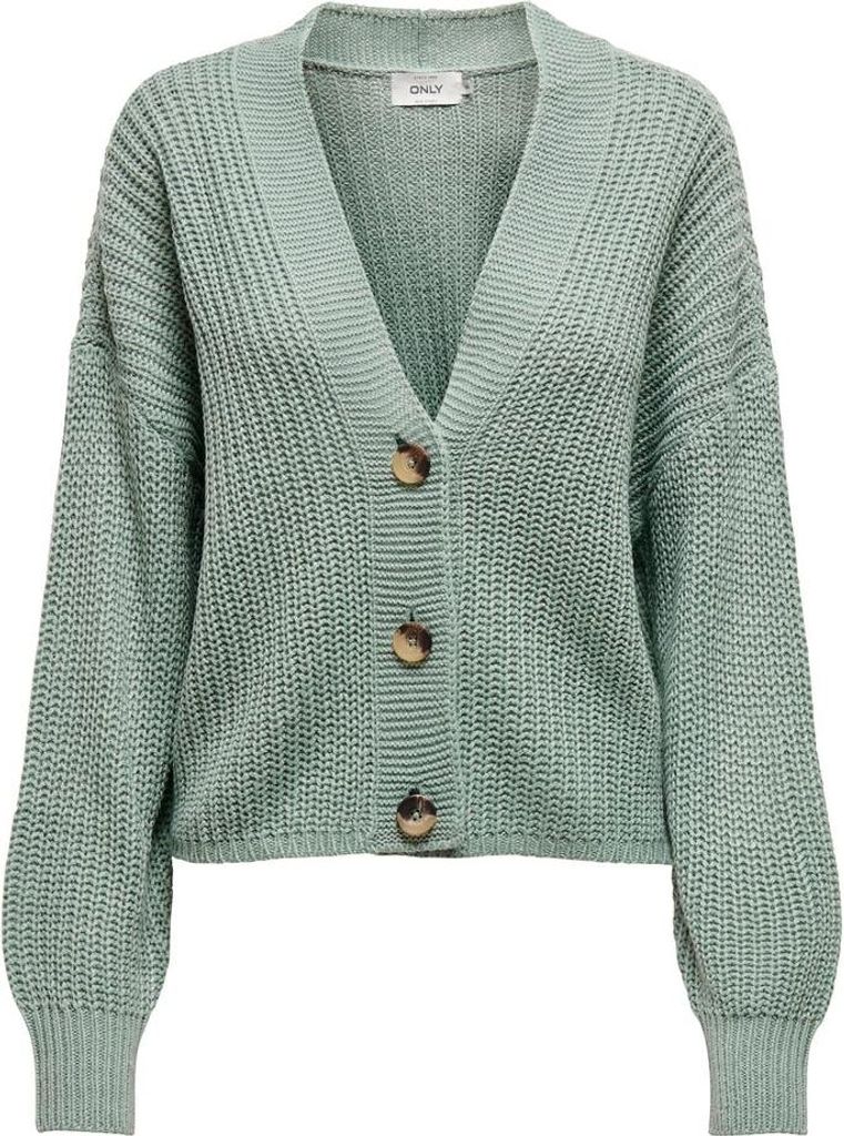 ONLY Kurze Strickjacke Langarm V-Ausschnitt Knitted Produktbild 22
