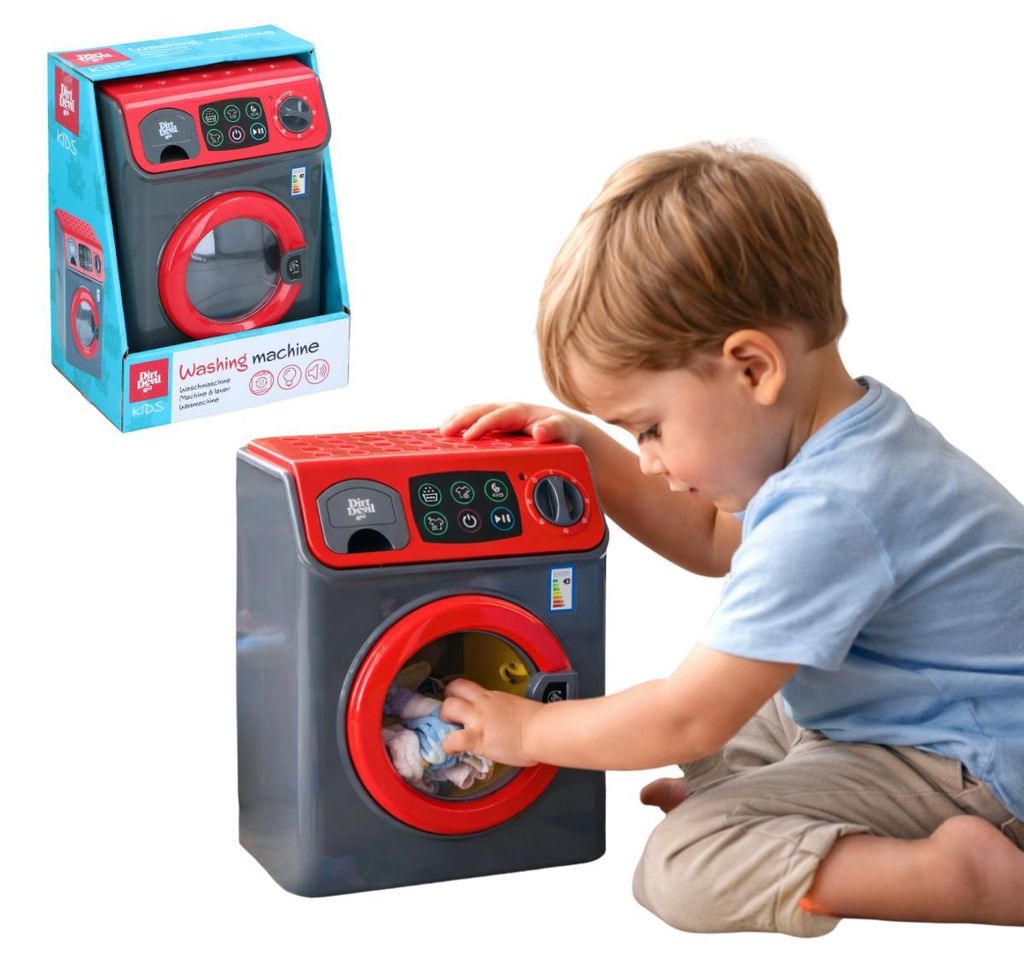 Dirt Devil Spielzeug Waschmaschine Kinder – Mit Licht und Produktbild 