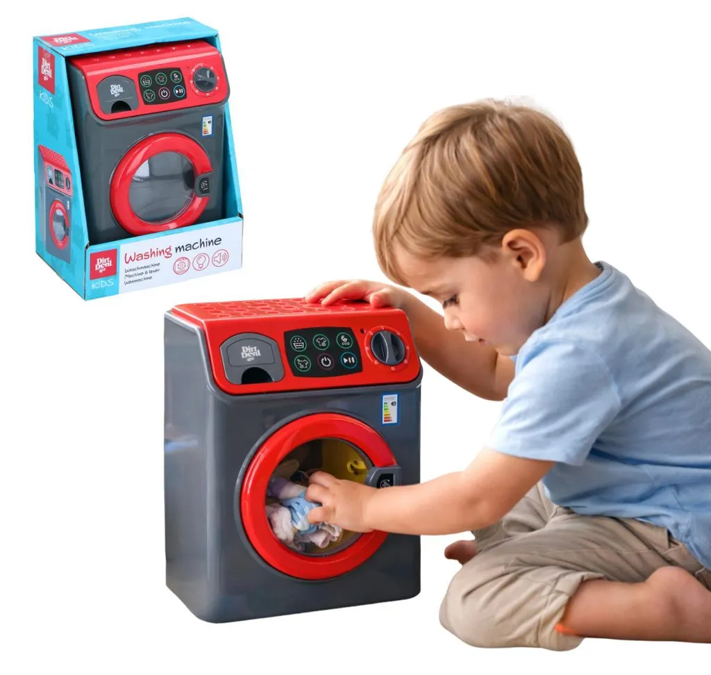 Lave-linge miniature pour enfant Dirt Devil - Jouet d'imitation réaliste