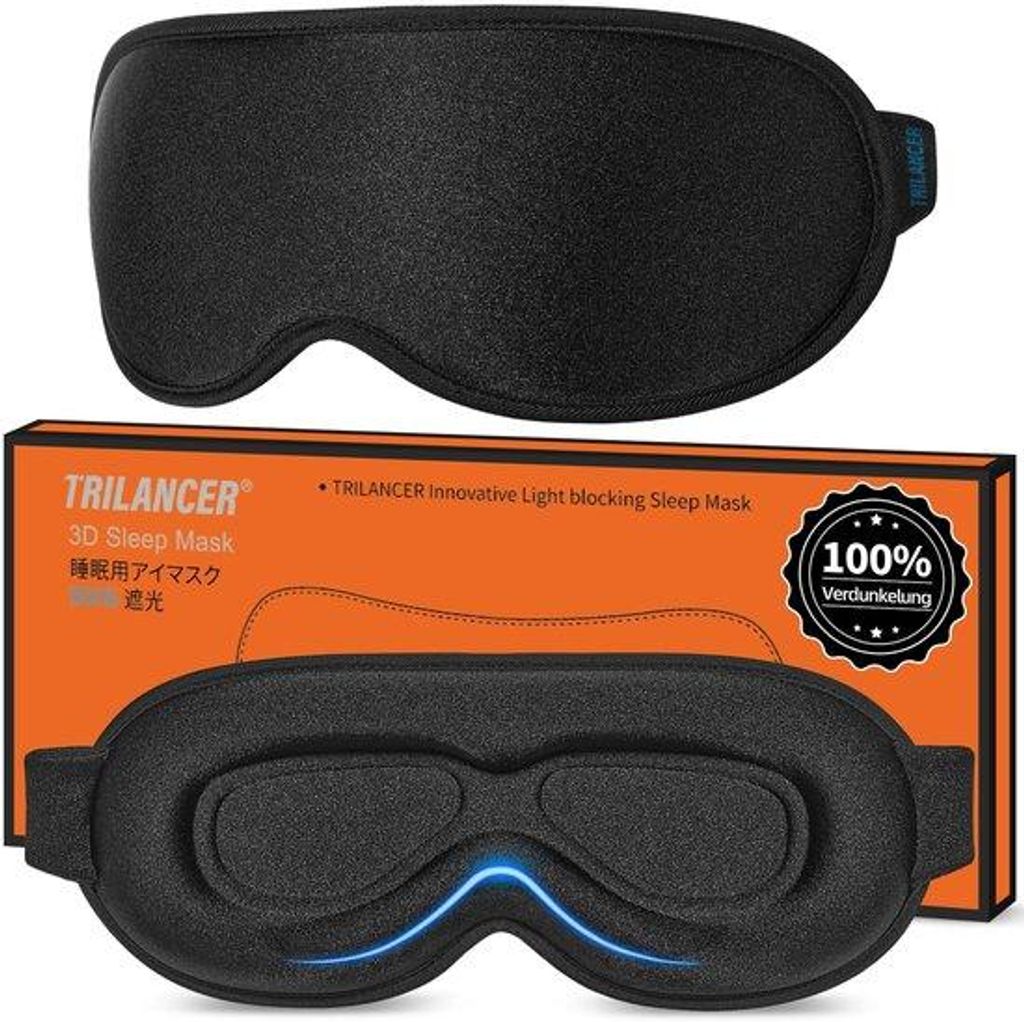 Maska do spania 3D, w 100% nieprzepuszczająca światła, Zdjęcie produktu 