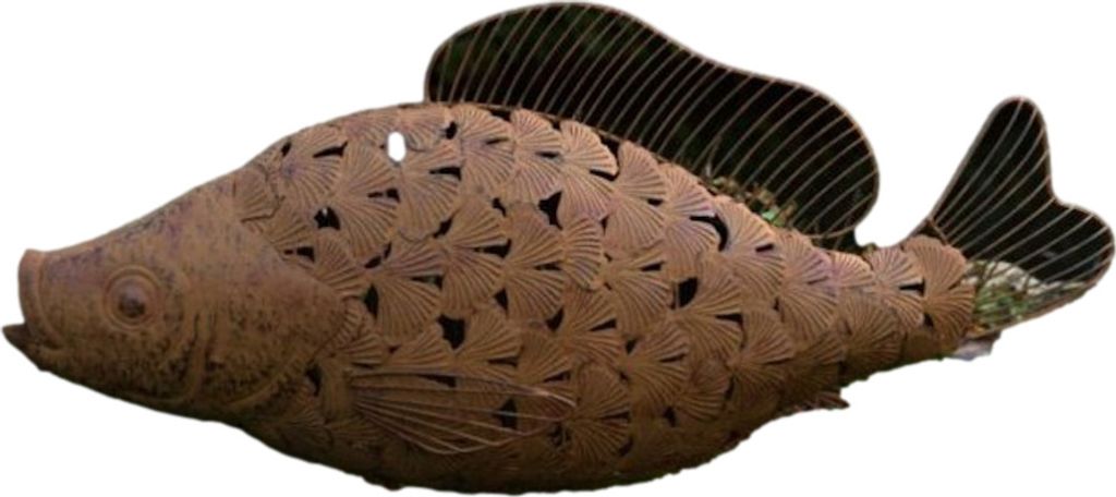 Schöner Rost Fisch Nemo aus Metall perfekt für den Garten die Terrasse oder den Vorgarten ist Frostfest Witterungsbeständig und Neu 42cm H, 02-2...