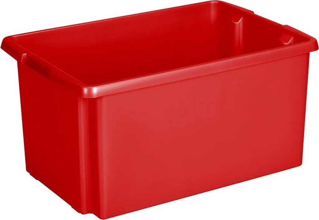 Sunware Nesta Bac Gerbable et Emboîtable 51L Rouge 59,5x39,5x28 cm